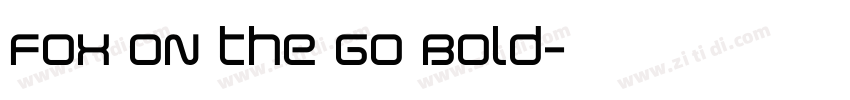 Fox on the Go Bold字体转换